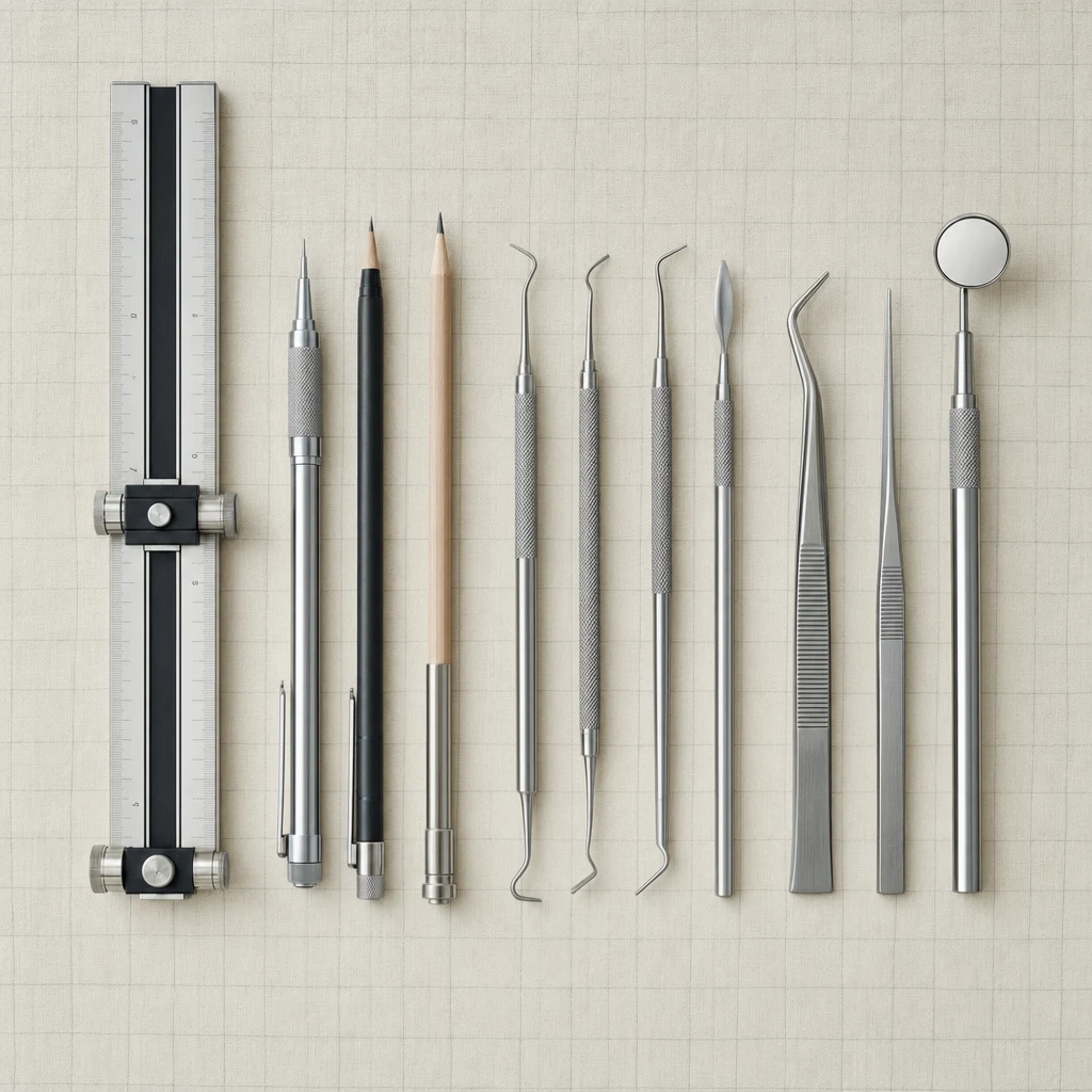 임상 도구와 제도 도구 — 정밀 측정의 공통 언어